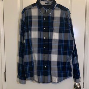 American eagle blue button down